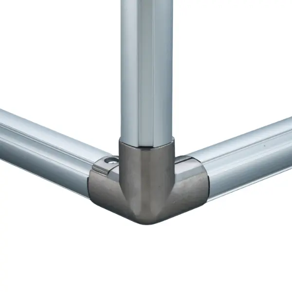 Connettore Interno Angolo 90° 3 Vie  Nichelato N