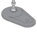 Foot with hole