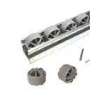 Roller track rounded
