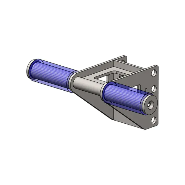 Long clampings jaws with 2 rollers