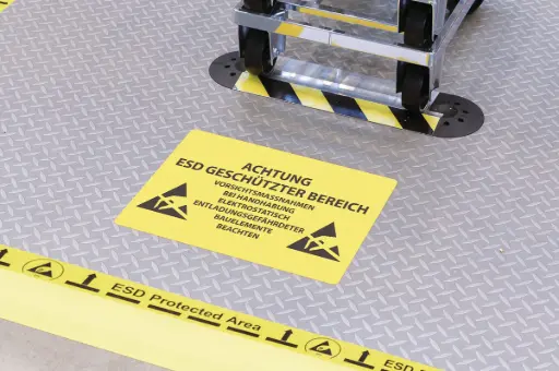 LongLife® - Tapes for delimitation with ESD symbology