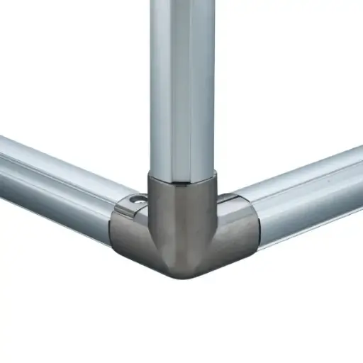 [GFJ-238] Connettore Interno Angolo 90° 3 Vie  Nichelato N