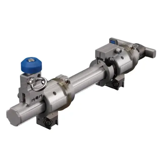 Cutting stopper (with built-in spring) for heavy loads